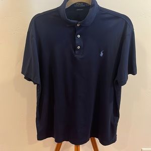 Ralph Lauren Mens Navy Collared Shirt Size L